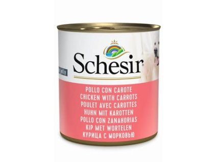 Schesir Dog konz. Adult kuře/mrkev 285g