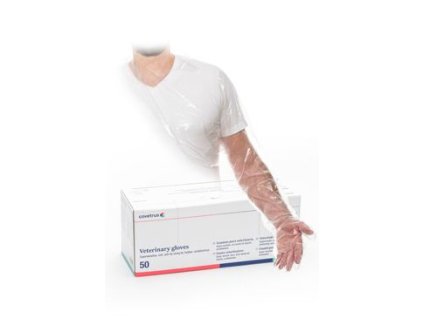 Rukavice jednor. dlouhé supersoft. s náram. 50ks CVET