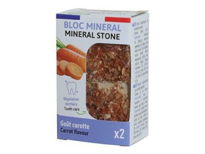 Minerální kámen NUTRIMEAL hlodavci mrkev 2x100g Zolux