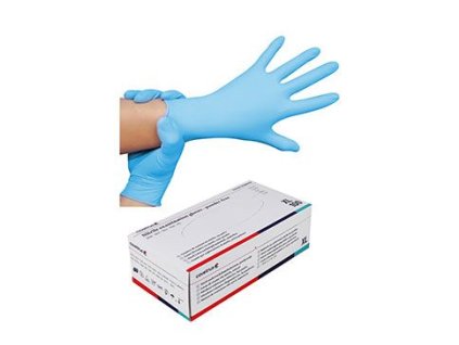 Rukavice nest.vyš.CVET nitril XL/100ks modré, pevné