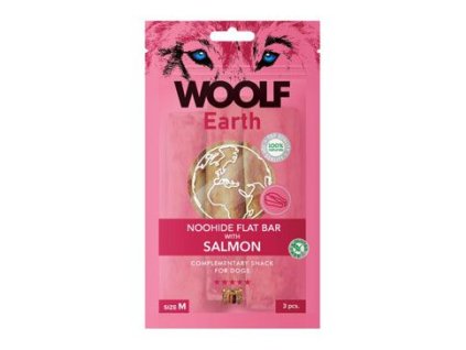 WOOLF pochoutka Earth NOOHIDE M Salmon 90g