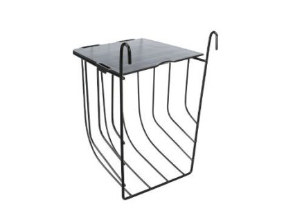 Jesličky kovové černé s víkem 13x18x12cm  TR