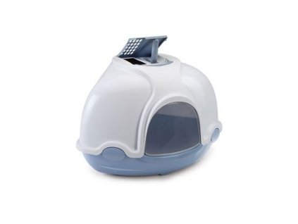 Wc kočka kryté rohové s filtrem Modrá IMAC 1ks
