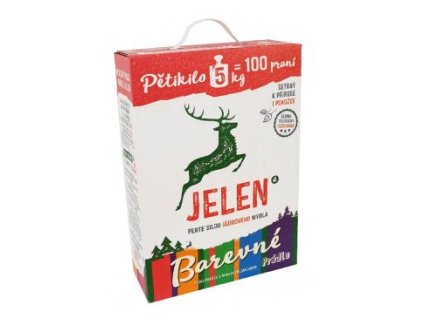 Prací prostředek Jelen mýdlový prášek Color 5kg BOX