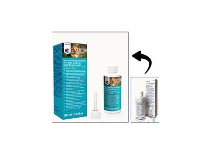 Ušní čisticí roztok pro psy a kočky s aplikátorem CVET