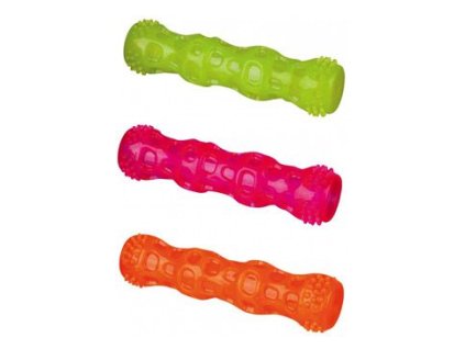 Hračka pes Tyč házecí se zvukem guma TPR 18cm 1ks TR