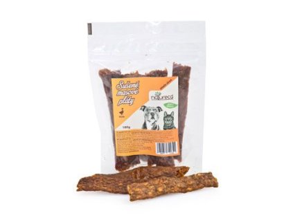 NATURECA pochoutka Masové pláty Husa,  100%maso 100g