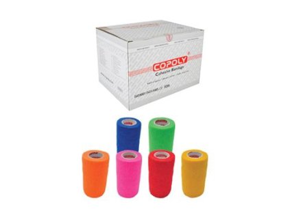 Obinadlo elast. CoPoly 15cm x 4,5m NEON 12ks