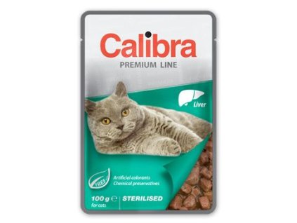 Calibra Cat  kapsa Premium Sterilised Liver 100g