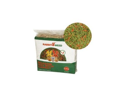 Seno luční s mrkví RabbitWeed 0,6kg/1,9l