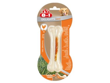 Pochoutka 8in1 Delights Chicken Bones Strong S 1ks