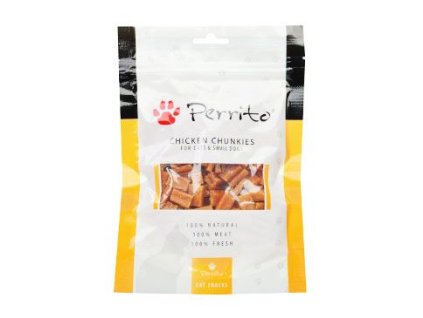 Perrito Chicken Chunkies pro kočky a malé psy 100g