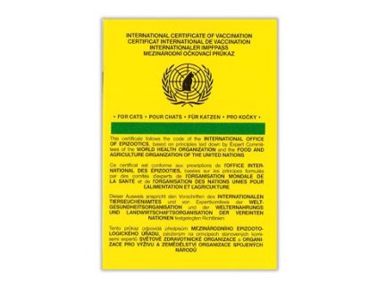 Očkovací průkaz pro kočky MSD mezinárodní 1ks