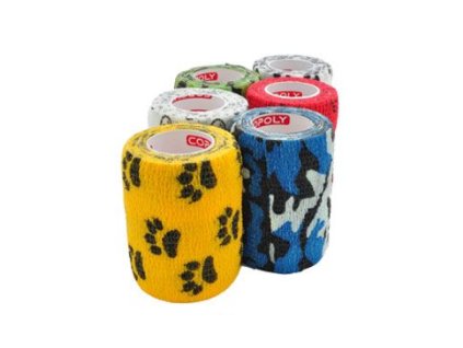 Obinadlo elast. CoPoly 7,5cm x 4,5m MIX POTISK 12ks