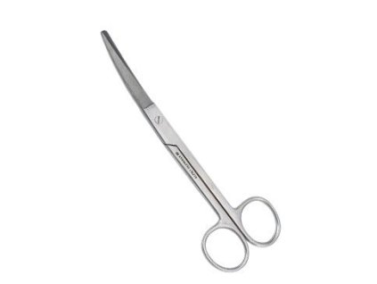 Nůžky chir. Cooper zahnuté HT 160mm Kruuse