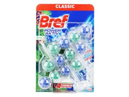 Wc čistič Bref 4 Formula Pine závěs 3x50g kuličky
