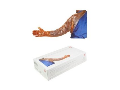 Rukávník jednorázový senzitivní oranžový KRUTEX 50ks