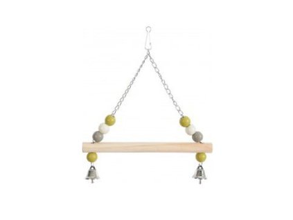 Houpačka pro ptáky dřevěná s řetízkem 26cm Zolux