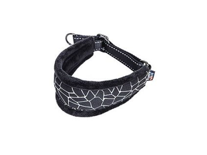 Obojek nylon Cube Hound polostah. černý XS (22-28cm)