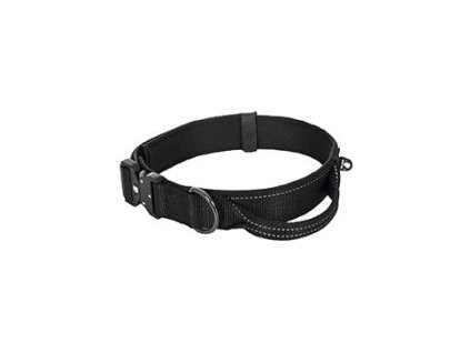 Obojek nylon Mission černý L (54-61cm/5cm)