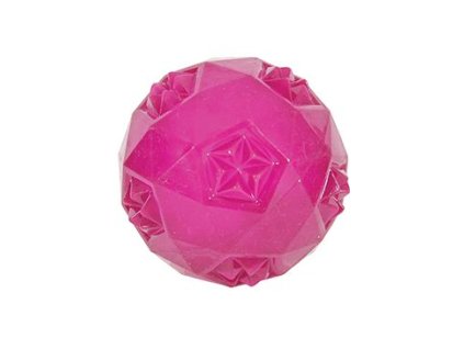 Hračka pes BALL TPR POP míček 7,5cm růžová Zolux
