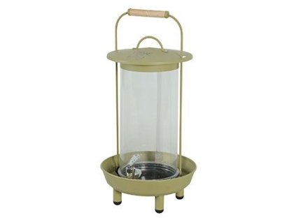 Napáječka pro drůbež plnění shora,kov zelená 4l Zolux