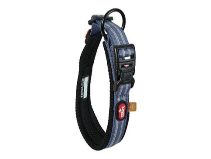 Obojek pes BIVOUAK nastavitelný 25-35cm modrá Zolux