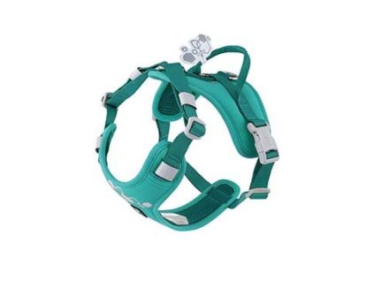 Postroj Hurtta Weekend Warrior II ECO paví zeleň 55-70