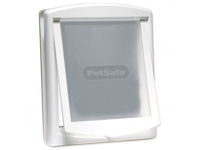 Dvířka PetSafe plastová s transparentním flapem bílá, výřez 37x31,4cm