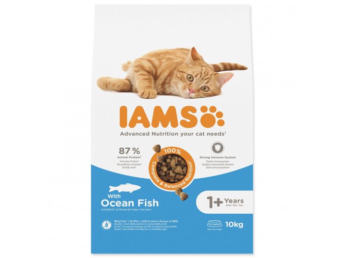 Krmivo IAMS Cat Adult Ocean Fish 10kg