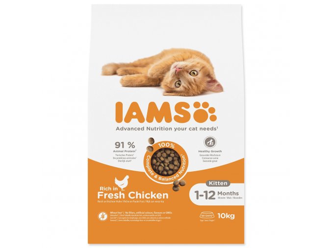 Krmivo IAMS Cat Kitten Chicken 10kg