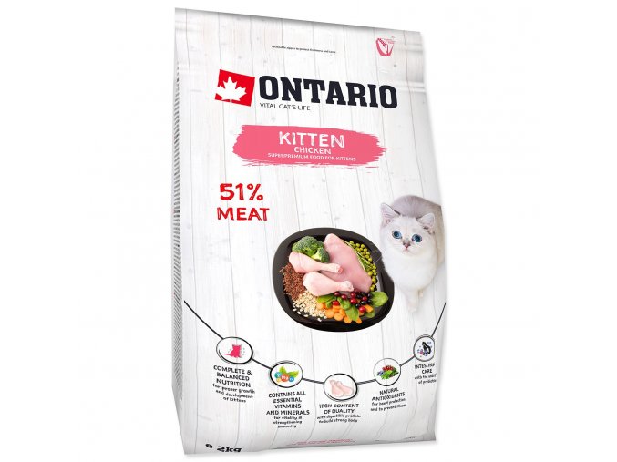Krmivo Ontario Kitten Chicken 2kg