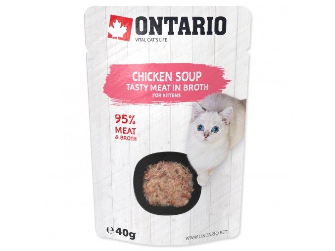 Polévka Ontario Kitten kuře 40g