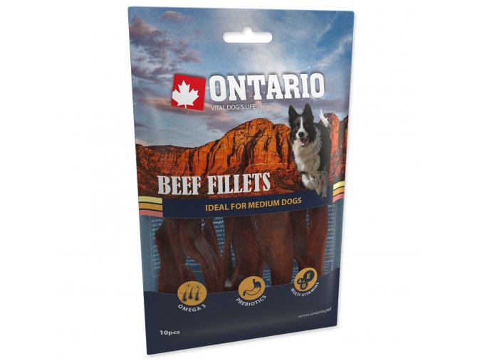 Pochoutka Ontario hovězí filety 12,5cm 10ks