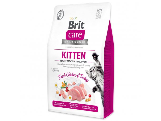 Krmivo Brit Care Cat Grain-Free Kitten Healthy Growth & Development 2kg