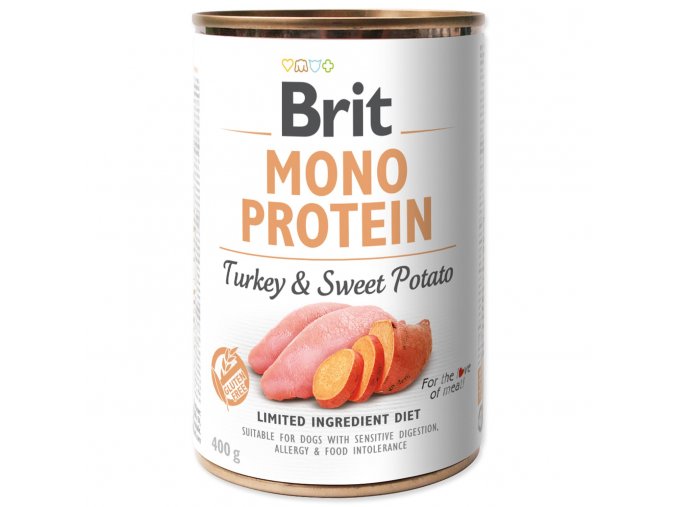 Konzerva Brit Mono Protein krůta s batáty 400g