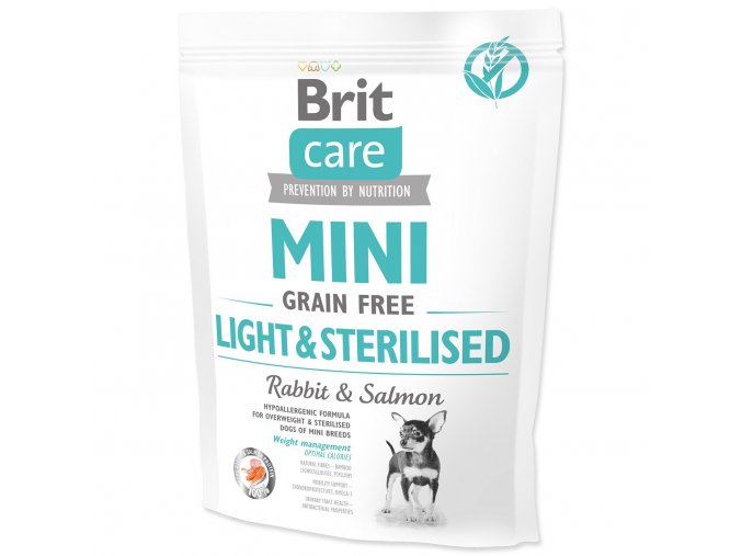 Krmivo Brit Care Mini Grain Free Light & Sterilised 0,4kg