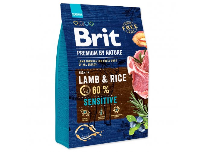 Krmivo Brit Premium by Nature Sensitive Lamb 3kg