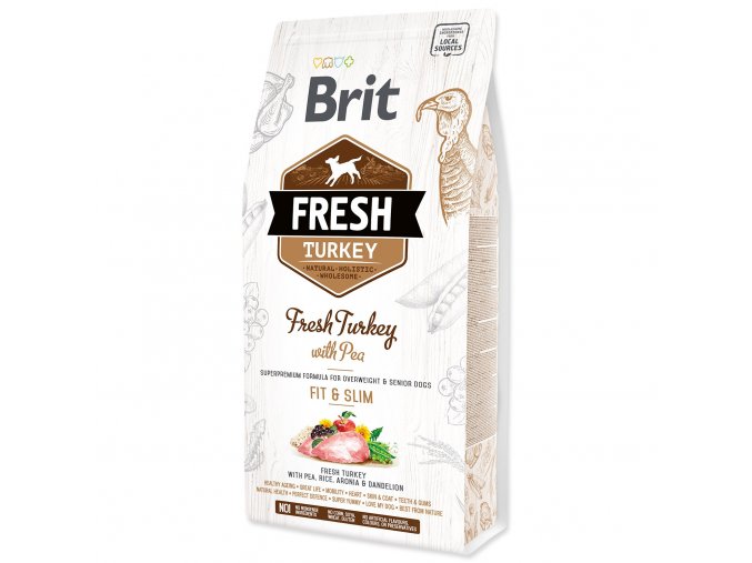 Krmivo Brit Fresh Turkey with Pea Light Fit & Slim 2,5kg