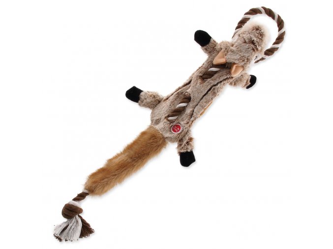 Hračka Dog Fantasy Skinneeez čipmank s provazem 57,5cm
