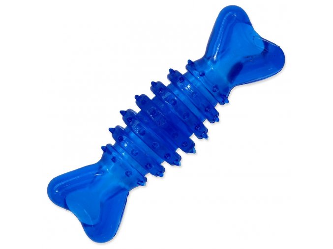Hračka Dog Fantasy kost válec gumová modrá 12cm