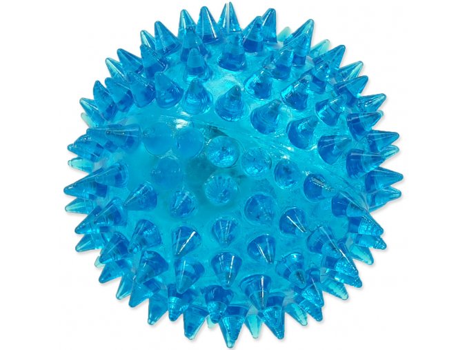 Hračka Dog Fantasy míček LED modrý 6cm