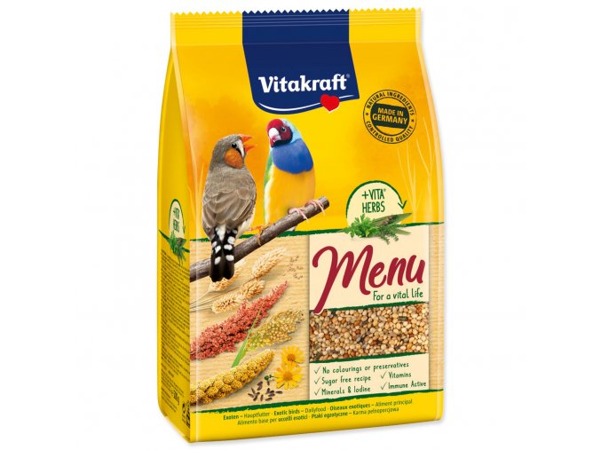 Krmivo Vitakraft Vital Menu drobný exot 500g