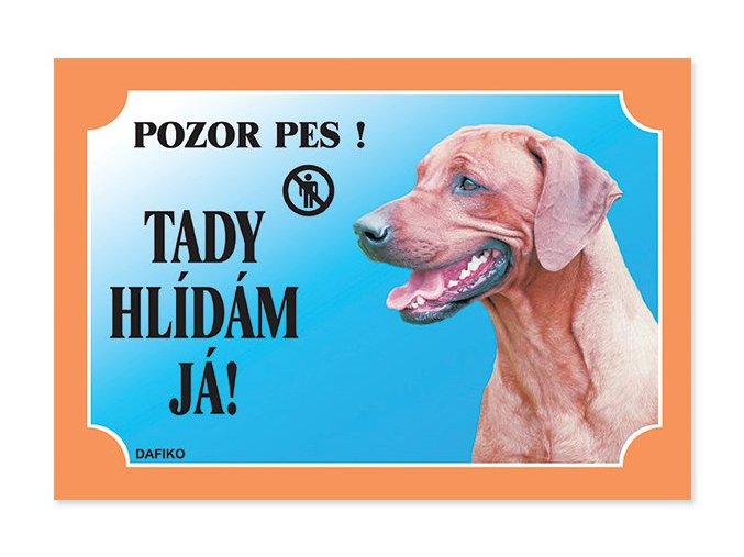 Tabulka Dafiko rhodézský ridgeback