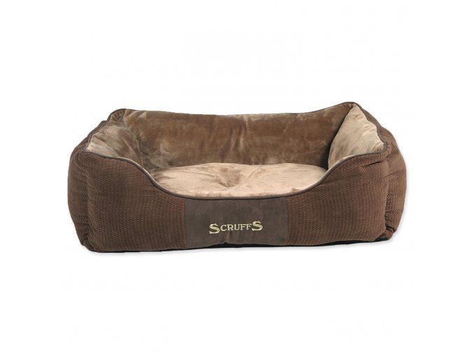 Scruffs Chester Box Bed čokoládový L 75x60cm