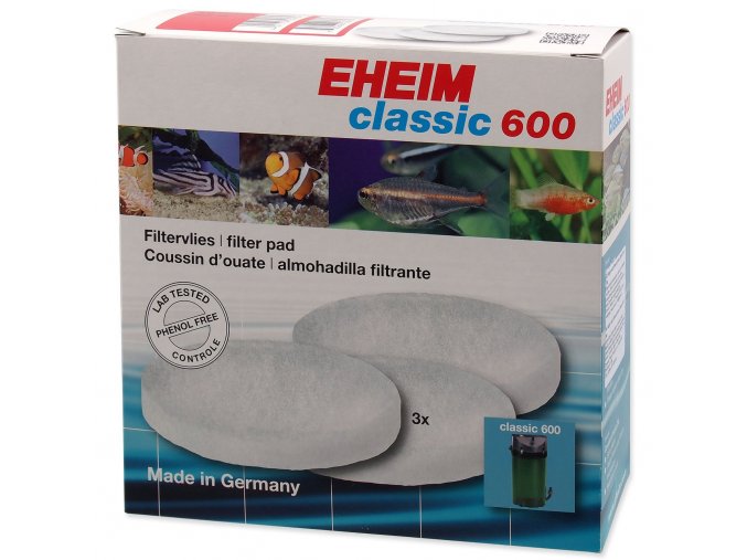 Náplň Eheim vata filtrační jemná Classic 600 3ks