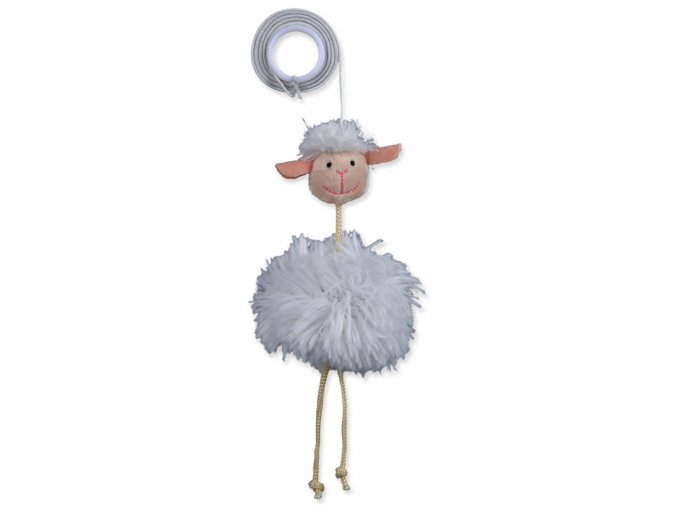 Hračka Trixie ovce na gumičce 20cm