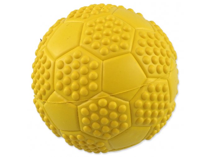 Hračka Dog Fantasy míček fotbal s bodlinami pískací mix barev 7cm