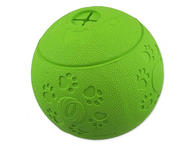 Hračka Dog Fantasy míček na pamlsky zelený 6cm