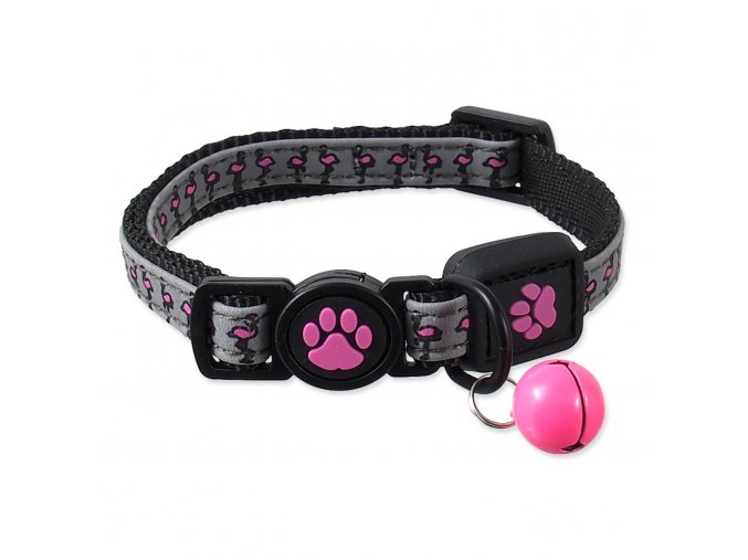 Obojek Active Cat Reflective XXS růžový 1x16-22cm